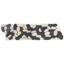 Bati Orient Pebbles Sliced Matte 4" x 12"-Natural Stone Mosaic-Bati Orient-White Black-4" x 12"-State Tile