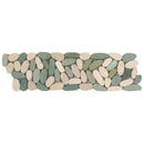 Bati Orient Pebbles Sliced Matte 4" x 12"-Natural Stone Mosaic-Bati Orient-White Green-4" x 12"-State Tile