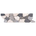 Bati Orient Opus Mosaic 4" x 12"-Natural Stone Mosaic-Bati Orient-White Grey Black-4" x 12"-State Tile
