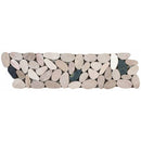 Bati Orient Pebbles Sliced Matte 4" x 12"-Natural Stone Mosaic-Bati Orient-White Pink Beige Black-4" x 12"-State Tile