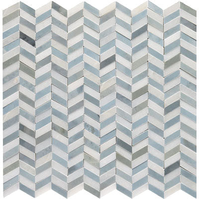Marazzi Candora 11.81" x 12"-Natural Stone Mosaic-Marazzi-White and Blue Blend-11.81" x 12"-State Tile