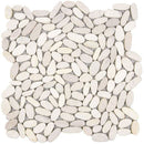 Bati Orient Pebbles Sliced Matte 12" x 12"-Natural Stone Mosaic-Bati Orient-White Matte-12" x 12"-State Tile