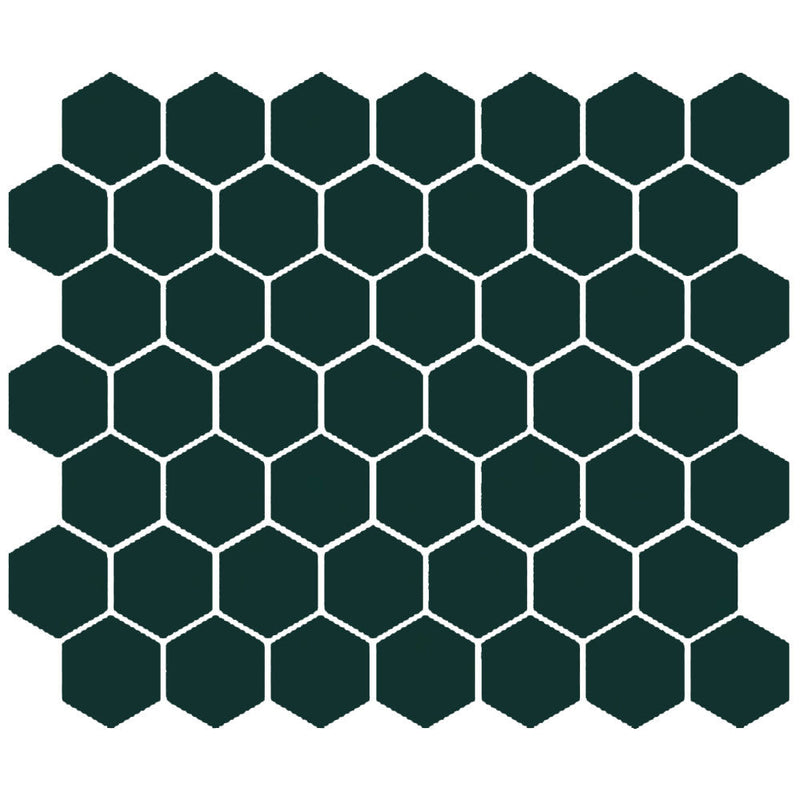 American Olean Color Story Mosaic Hex 1.5" 10.25" x 11.63"-Ceramic Mosaic-American Olean-Wisdom-10.25" x 11.63"-State Tile