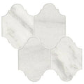Daltile Parksville Stone Victorian Mosaic 12" x 12"-Natural Stone Mosaic-Daltile-Yukon White Mosaic-12" x 12"-State Tile