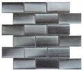 Bati Orient Linear Brick Pattern 11.8" x 11.8"-Glass Mosaic-Bati Orient-Dark Grey-11.8" x 11.8"-State Tile