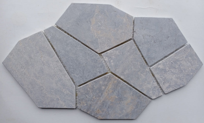 Bati Orient Opus 11.4" x 17.7"-Marble Mosaic-Bati Orient-Light Grey-11.4" x 17.7"-State Tile