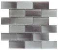 Bati Orient Linear Brick Pattern 11.8" x 11.8"-Glass Mosaic-Bati Orient-Light Grey-11.8" x 11.8"-State Tile