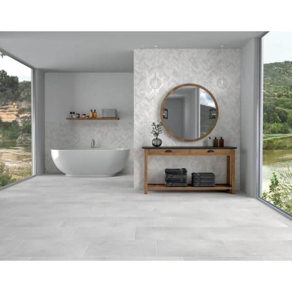 Daltile Pietra Divina Chevron 14" x 14"-Natural Stone Mosaic-Daltile-State Tile