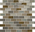 Daltile Crystal Shores 1 x 2 12" x 13"-Glass Mosaic-Daltile-Sapphire Lagoon-12" x 13"-State Tile
