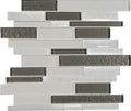 Daltile Crystal Shores Linear 12" x 14"-Glass Mosaic-Daltile-Diamond Delta-12" x 14"-State Tile