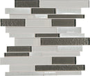 Daltile Crystal Shores Linear 12" x 14"-Glass Mosaic-Daltile-Diamond Delta-12" x 14"-State Tile