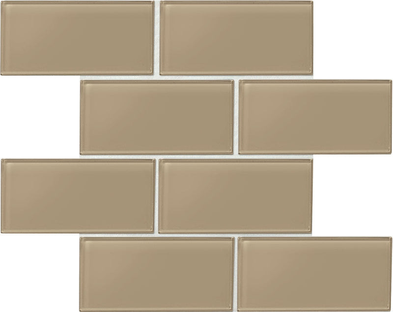 Daltile Amity 3" x 6"-Glass Tile-Daltile-Brown-3" x 6"-State Tile