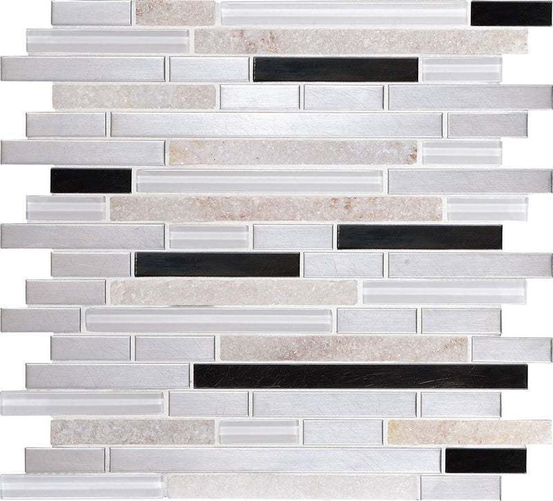Daltile Endeavors 12" x 13"-Stone & Glass Mosaic-Daltile-Avant Garde-12" x 13"-State Tile
