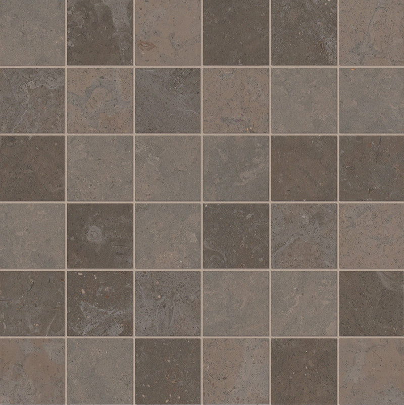 Daltile Parksville Stone 2 X 2 12" x 12"-Natural Stone Mosaic-Daltile-Matterhorn Mosaic-12" x 12"-State Tile