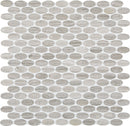 Daltile Limestone Mosaic 12" x 12"-Limestone Mosaic-Daltile-Chenille White Oval-12" x 12"-State Tile