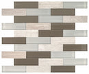 Daltile Simplystick Mosaix 11" x 11"-Stone & Glass Mosaic-Daltile-Chenille White And Glass Blend-11" x 11"-State Tile