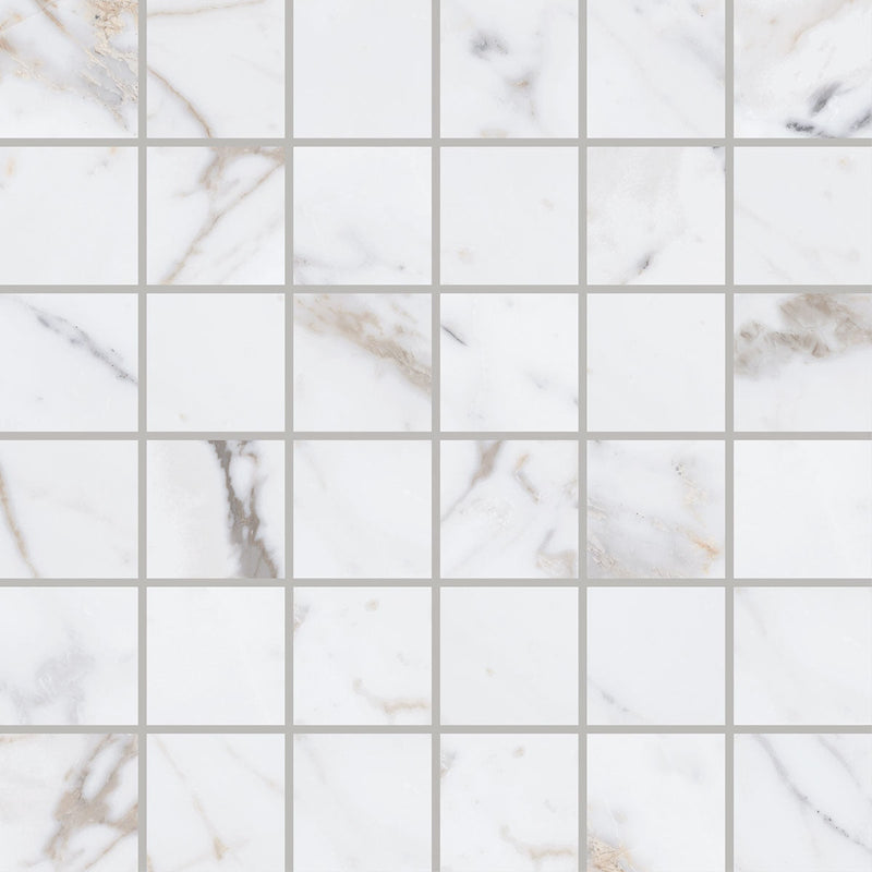 Daltile Marble Attache Lavish 2 x 2 11.75" x 11.75"-Porcelain Mosaic-Daltile-Golden Reverie-11.75" x 11.75"-State Tile