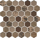 Daltile Idyllic Blends HEX 11" x 11"-Stone & Glass Mosaic-Daltile-Rustic Eve-11" x 11"-State Tile