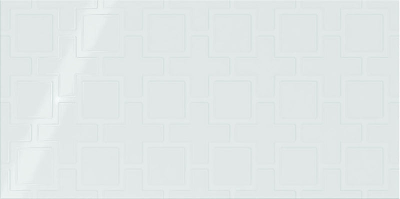 Daltile Showscape Square Lattice Pattern 12" x 24"-Ceramic Tile-Daltile-Stylish White-12" x 24"-State Tile