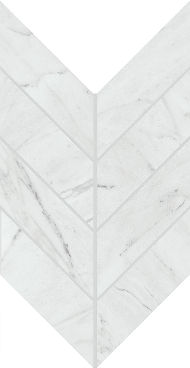 Daltile Marble Attache Lavish 7" x 14"-Porcelain Mosaic-Daltile-Diamond Carrara-7" x 14"-State Tile