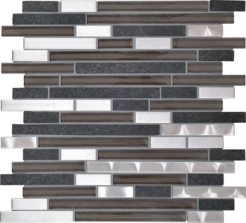 Daltile Endeavors 12" x 13"-Stone & Glass Mosaic-Daltile-Zen-12" x 13"-State Tile