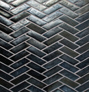 Daltile Illuminary Herringbone 12" x 12"-Glass Mosaic-Daltile-Pewter-12" x 12"-State Tile