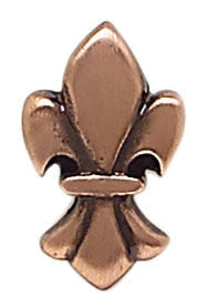 Daltile Massalia Button Fleur De Lis 1" x 1"-Metal Tile-Daltile-Copper-1" x 1"-State Tile