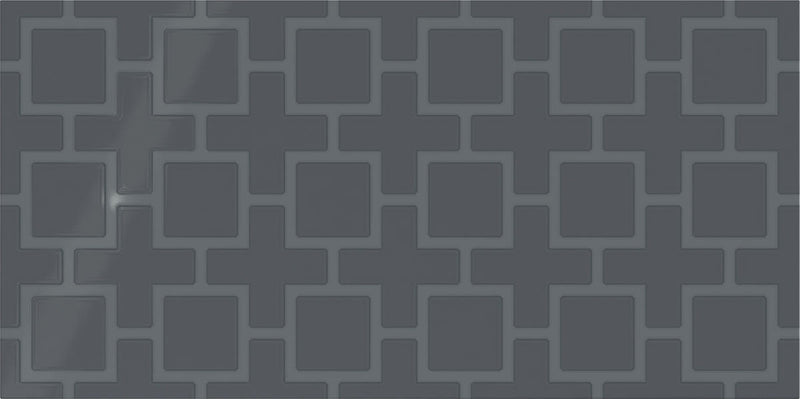 Daltile Showscape Square Lattice Pattern 12" x 24"-Ceramic Tile-Daltile-Deep Gray-12" x 24"-State Tile