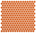 Daltile Retro Rounds 12" x 12"-Porcelain Mosaic-Daltile-Orange Soda-12" x 12"-State Tile
