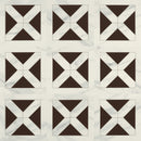 American Olean Ideology Deco 24" x 24"-Porcelain Tile-American Olean-Carrara White & Black-24" x 24"-State Tile