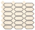 Marazzi Castellina 13" x 15"-Natural Stone Mosaic-Marazzi-Linear Hex Beige Gray-13" x 15"-State Tile