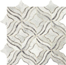 Daltile Lavaliere 11" x 11"-Natural Stone Mosaic-Daltile-Carrara White Bardiglio-11" x 11"-State Tile