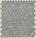 Daltile Metallica Penny Round 12" x 12"-Metal Mosaic-Daltile-Brushed Stainless Steel-12" x 12"-State Tile