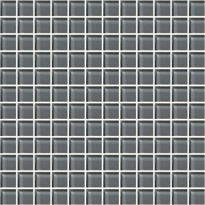 American Olean Color Appeal Mosaic 12" x 12"-Glass & Stone Mosaic-American Olean-Charcoal Gray-12" x 12"-State Tile