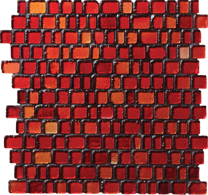 Daltile Jewel Tide 12.18" x 12.31"-Glass Mosaic-Daltile-Sunset Path-12.18" x 12.31"-State Tile