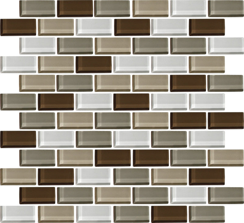 Daltile Color Wave 2 x 1 12" x 13"-Glass Mosaic-Daltile-Downtown Oasis-12" x 13"-State Tile