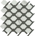 Marazzi Classentino 14" x 15"-Porcelain Mosaic-Marazzi-Palazzo White and Centurio Black-14" x 15"-State Tile