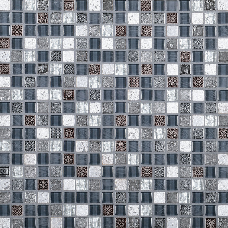 Daltile Marvel 12" x 12"-Stone & Glass Mosaic-Daltile-Illusion-12" x 12"-State Tile