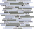 Daltile Granite Radiance Linear 12" x 13.75"-Stone & Glass Mosaic-Daltile-Kashmir White Blend-12" x 13.75"-State Tile