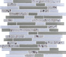 Daltile Granite Radiance Linear 12" x 13.75"-Stone & Glass Mosaic-Daltile-Kashmir White Blend-12" x 13.75"-State Tile
