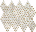 Daltile Lavaliere 10" x 12"-Stone & Glass Mosaic-Daltile-First Snow Elegent Brass-10" x 12"-State Tile