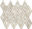 Daltile Lavaliere 10" x 12"-Stone & Glass Mosaic-Daltile-First Snow Elegent Brass-10" x 12"-State Tile