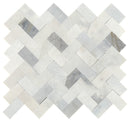 Daltile Minute Mosaix 1 x 2 11" x 11"-Natural Stone Mosaic-Daltile-Stormy Mist-11" x 11"-State Tile