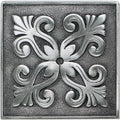 Daltile Massalia Deco Frieze 4" x 4"-Metal Tile-Daltile-Pewter-4" x 4"-State Tile