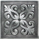 Daltile Massalia Deco Frieze 4" x 4"-Metal Tile-Daltile-Pewter-4" x 4"-State Tile