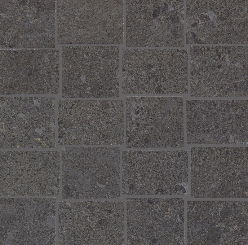 Daltile Dignitary Abstract 12" x 12"-Porcelain Mosaic-Daltile-Governor Black-12" x 12"-State Tile