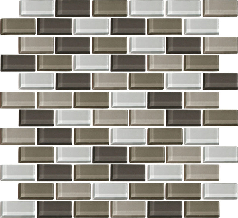 Daltile Color Wave 2 x 1 12" x 13"-Glass Mosaic-Daltile-Soft Cashmere-12" x 13"-State Tile