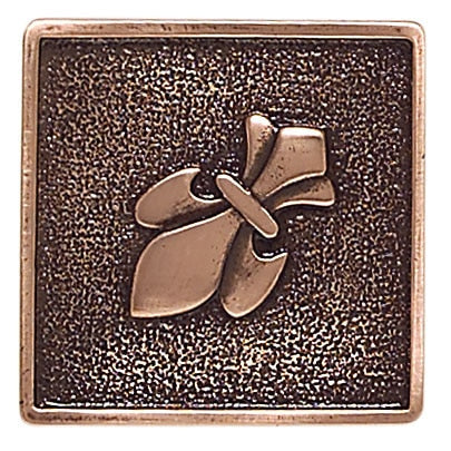 Daltile Massalia Dot Fleur De Lis 2" x 2"-Metal Tile-Daltile-Copper-2" x 2"-State Tile