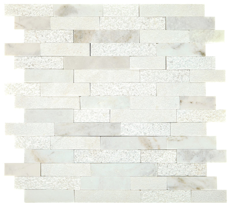 Daltile Minute Mosaix 12" x 12"-Natural Stone Mosaic-Daltile-Daphne White-12" x 12"-State Tile