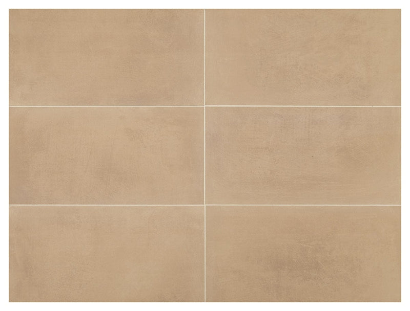 Marazzi Moroccan Concrete 12" x 24"-Porcelain Tile-Marazzi-Ochre-12" x 24"-State Tile